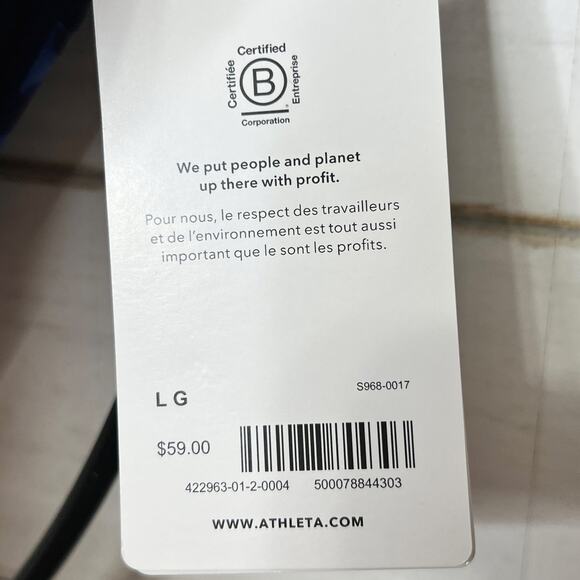 Athleta Freestyle Blue Camo Bikini Top and Bottom Size Large - Picture 12 of 14